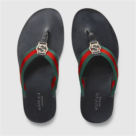 mens gucci sandals with strap|gucci men's sandals on sale.